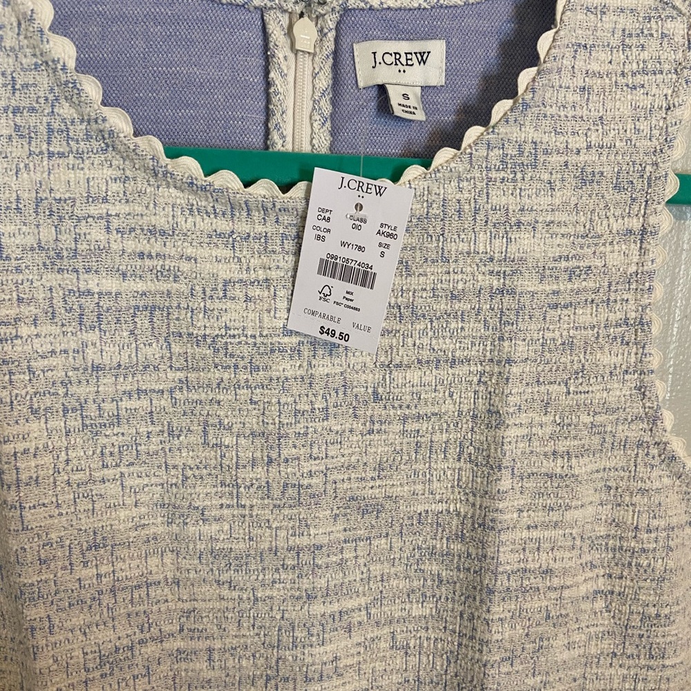 J. Crew factory Scalloped Tweed Shell